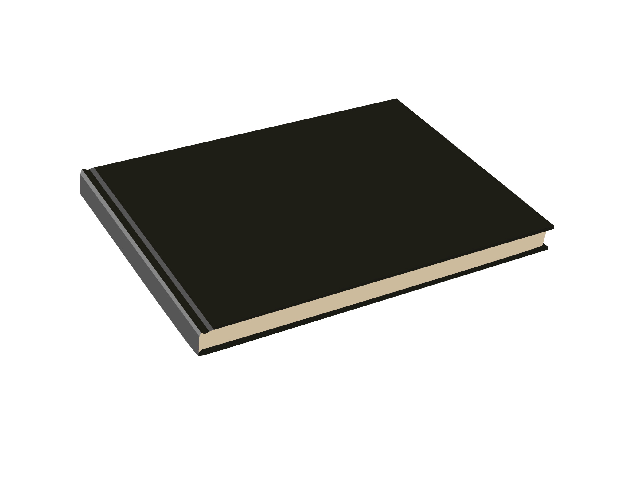 vector image black sketchbook