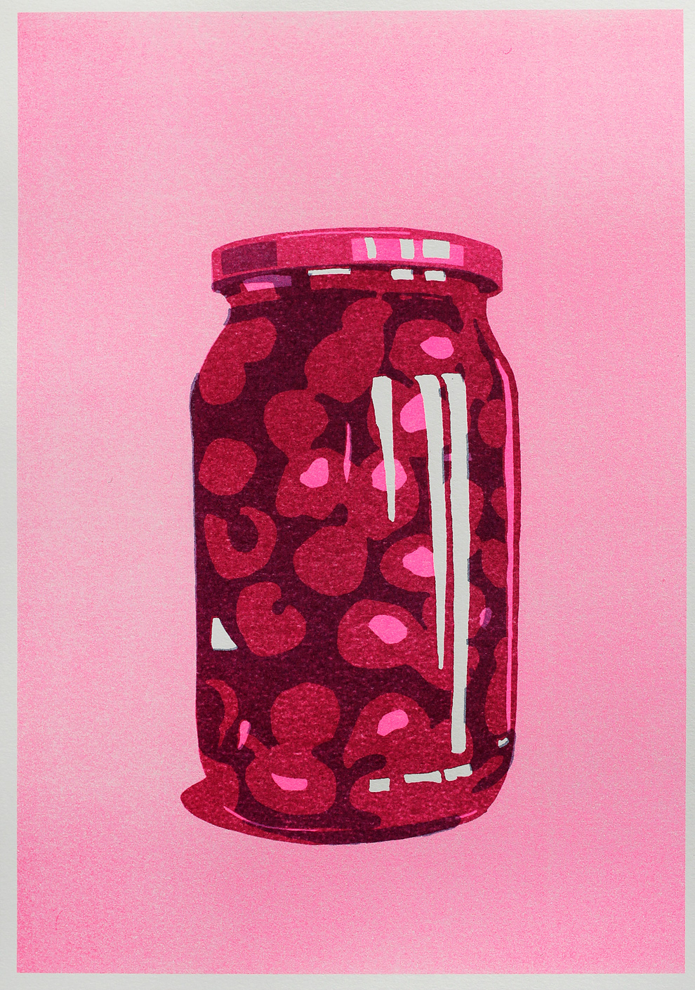 illustration of a cherry jar
